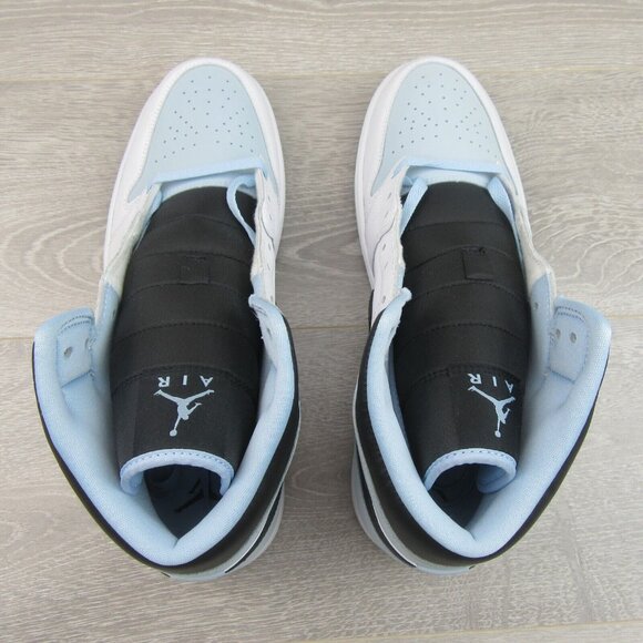 Air Jordan 1 Mid SE Ice Blue Sneakers Men's Size 12 NEW - Picture 9 of 16